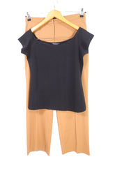 חולצה מעוצבת בשחור-M-L